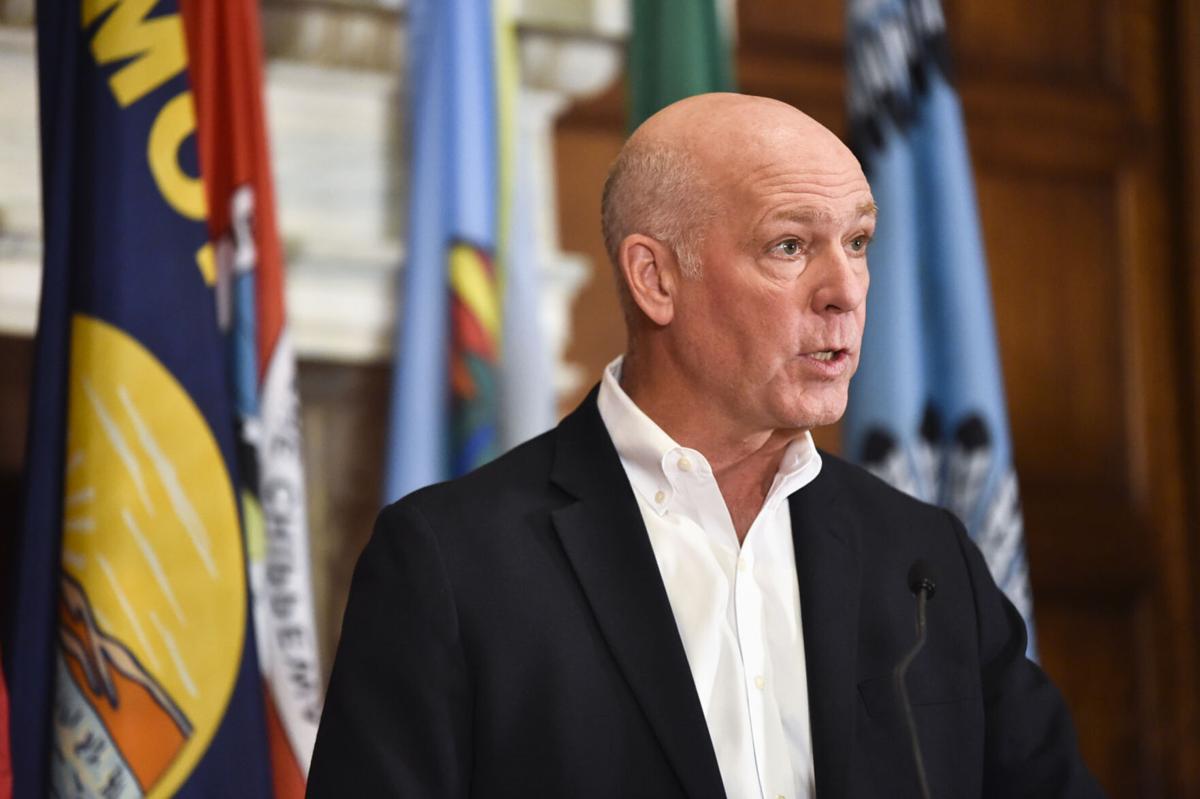 Gov. Greg Gianforte speaks at a press conference