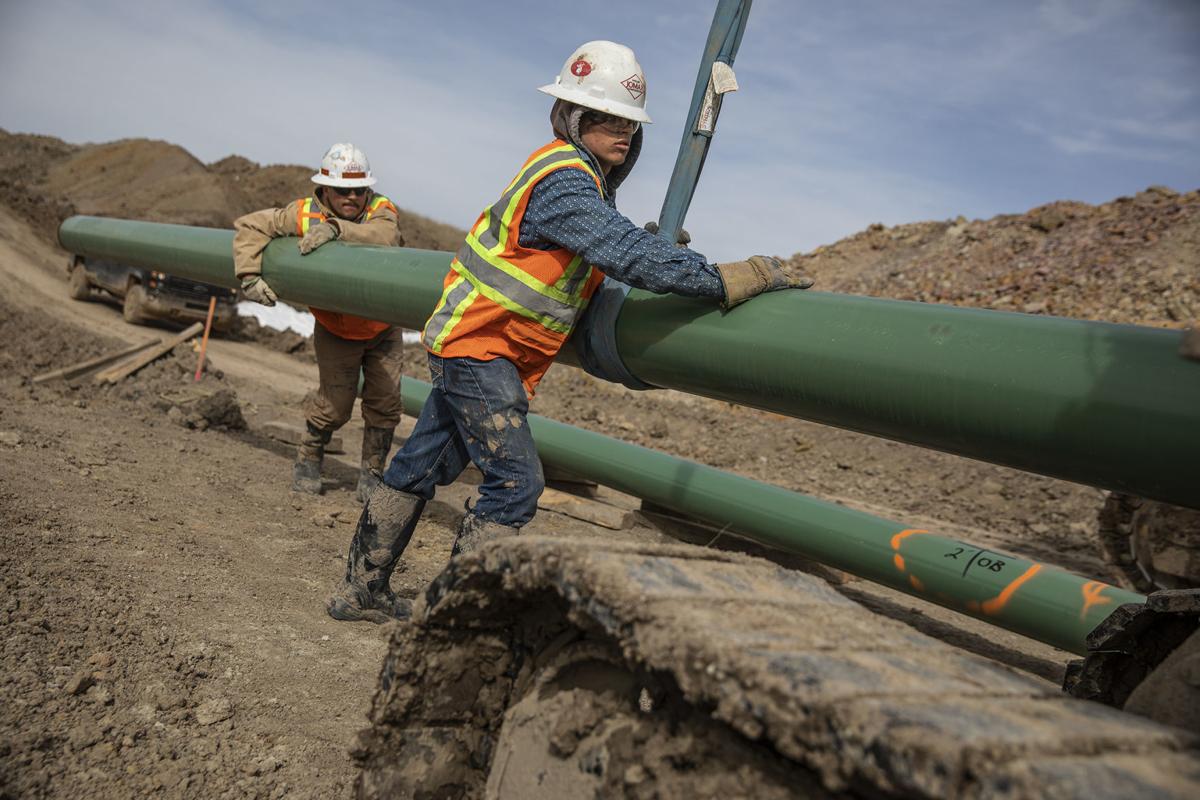 A network of pipeline is spreading in Wyoming as energy companies