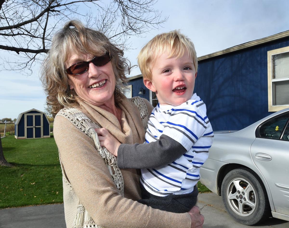 Lavonne Bermes and her grandson, Paxton