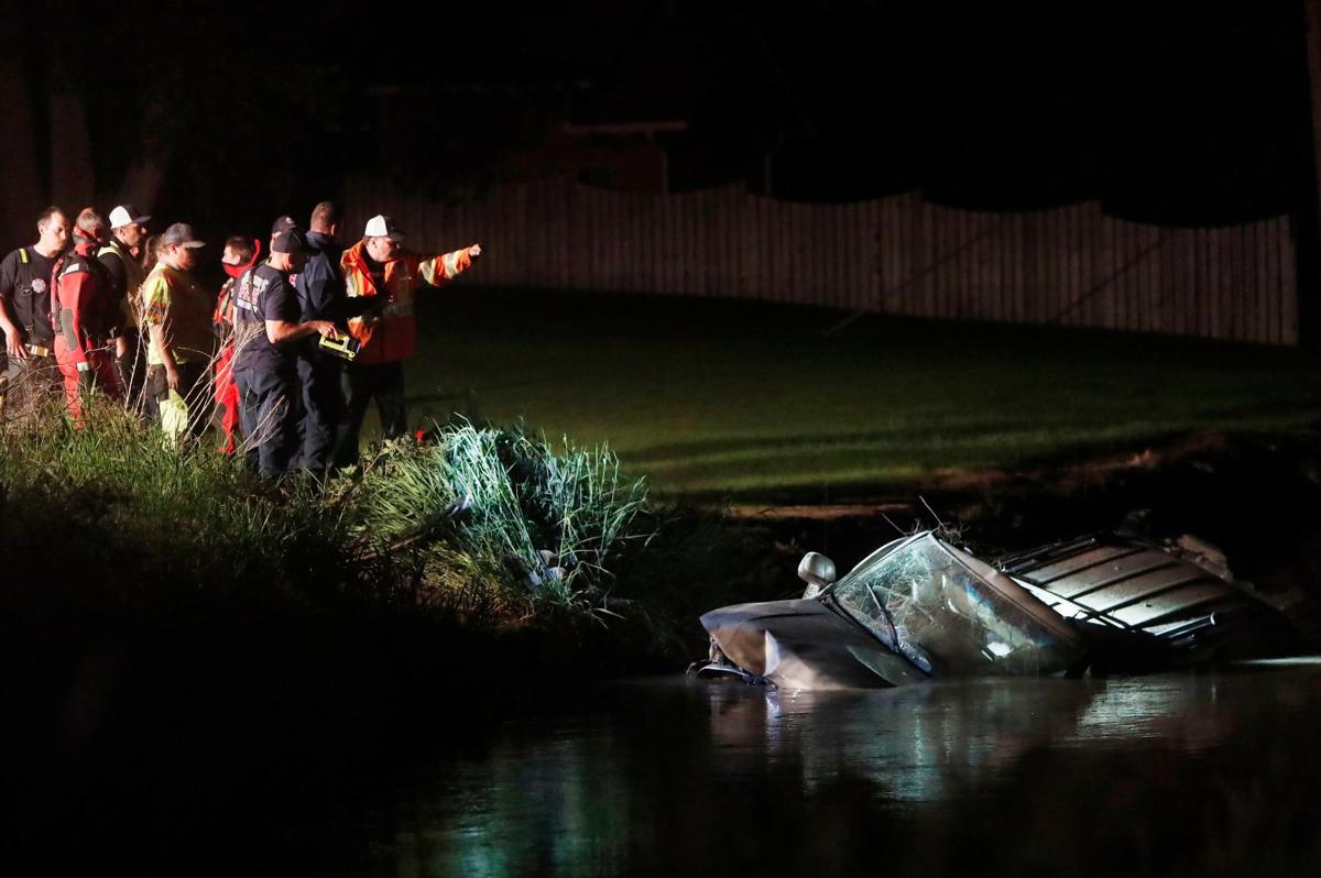 Fatal crash submerged in ditch