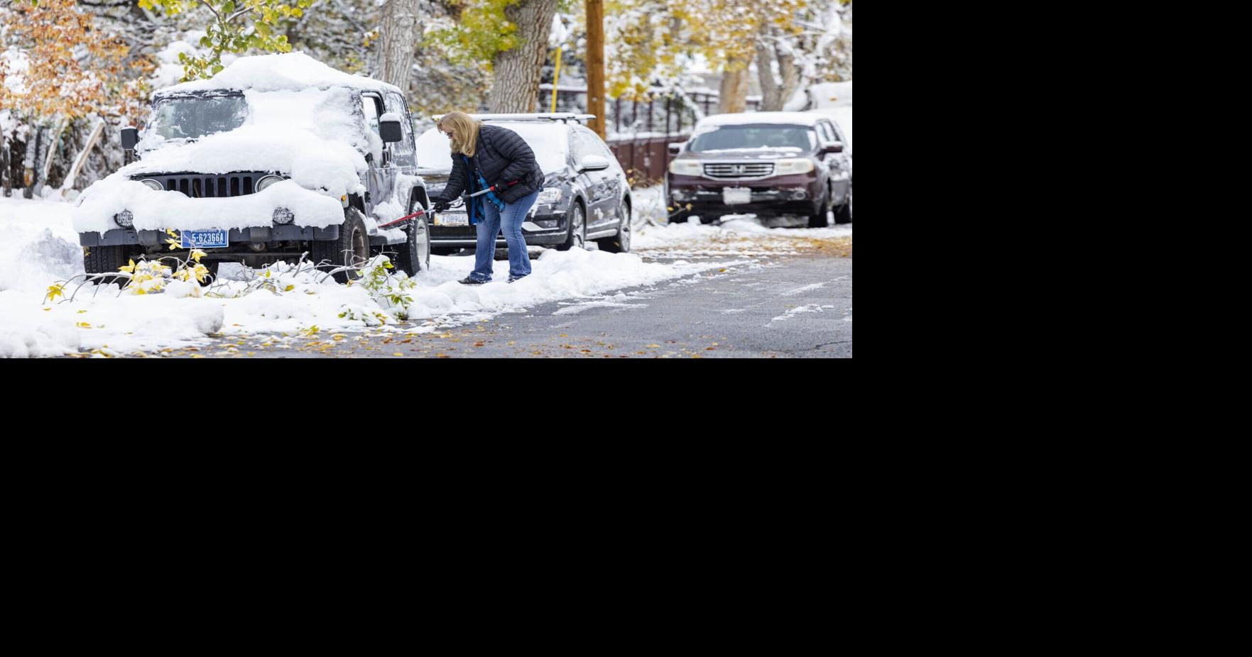 Storm dumps heavy, wet snow across central and southwest Montana