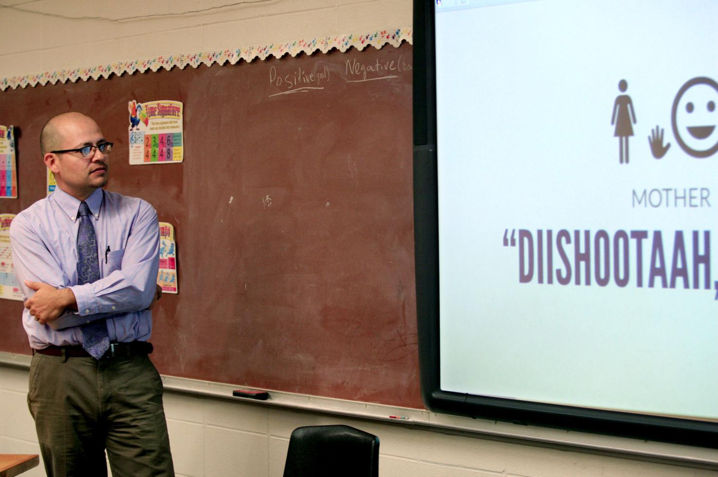 Crow Agency school builds language instruction from the ground up