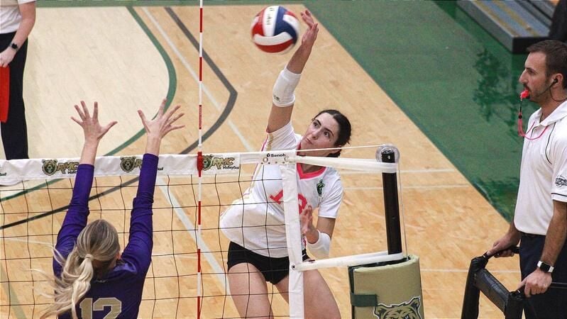 Rocky Volleyball Falls in Three Sets to Dickinson State