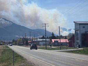 Wildfire south of Red Lodge