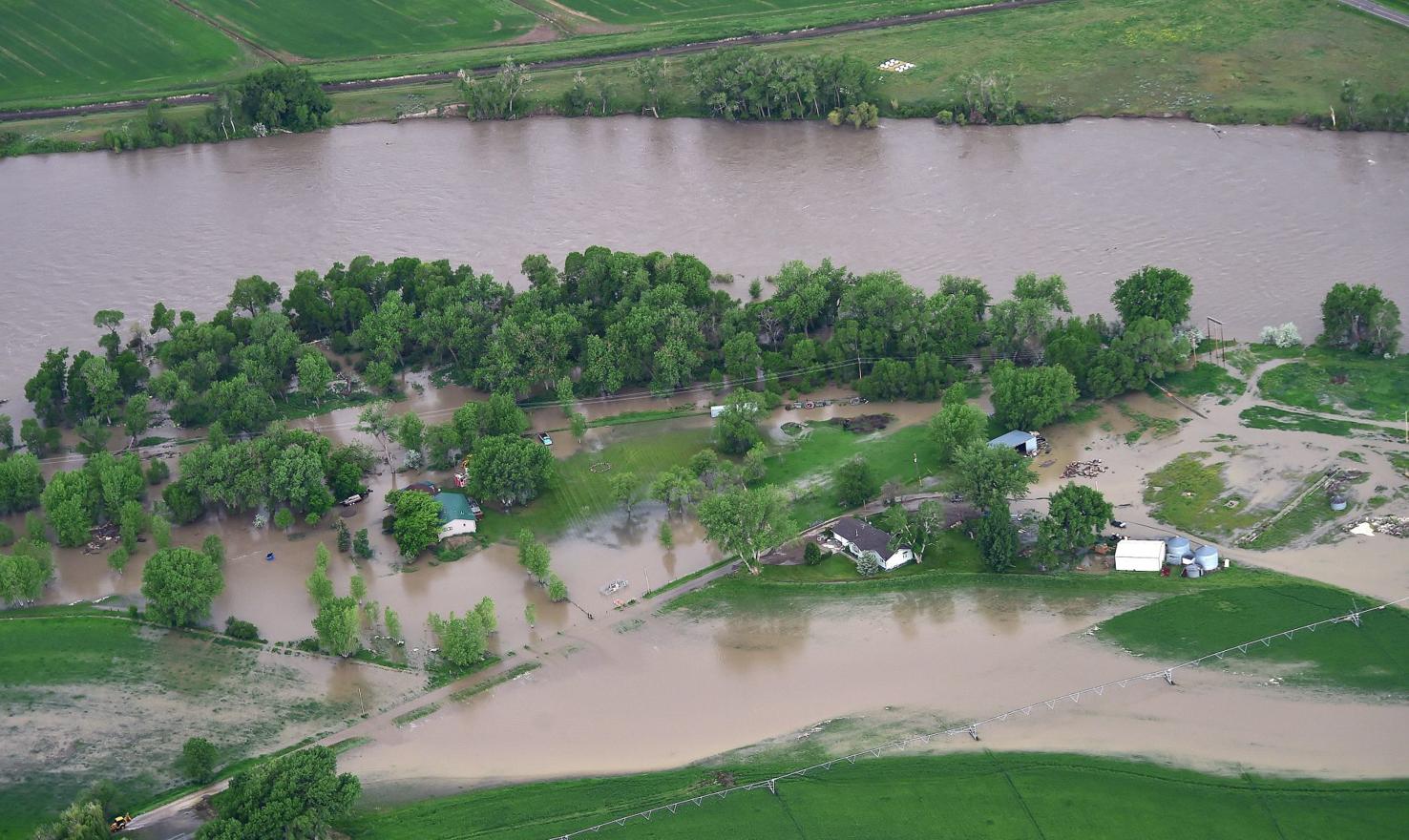 Photos Aerial views of flooding on the Yellowstone Local News