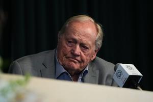 Jack Nicklaus speaks to the media about the Memorial Tournament at Muirfield Village Golf Club on Tuesday, June 2, 2026 in
