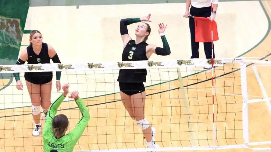 Rocky Volleyball Falls Short in Five Sets Against Valley City State