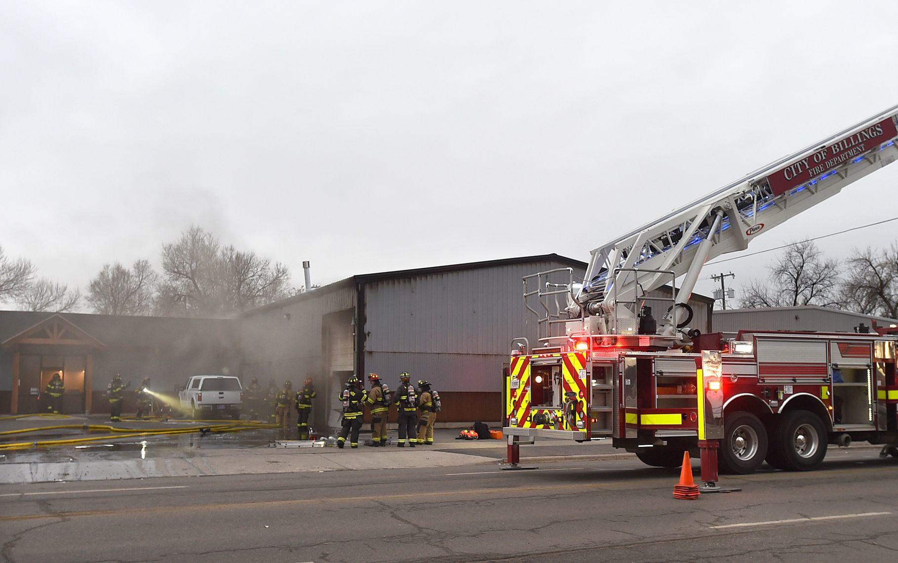 Accidental warehouse fire on Billings' South Side causes 500K property