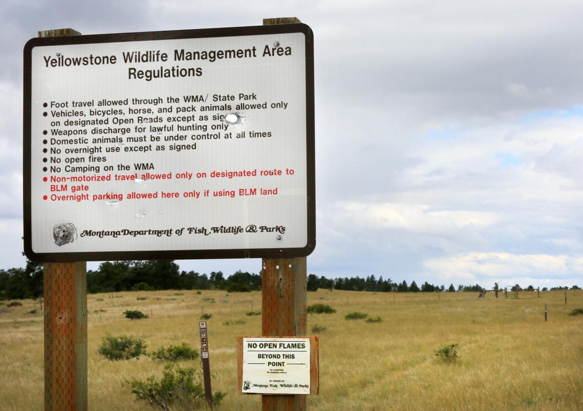 Damaged sign