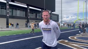 Montana State's Caden Dowler on No. 41, spring game