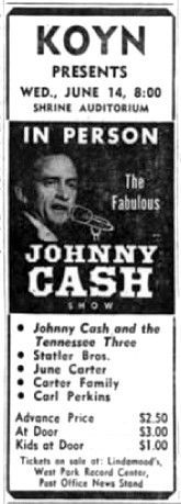 Johnny Cash at the Shrine