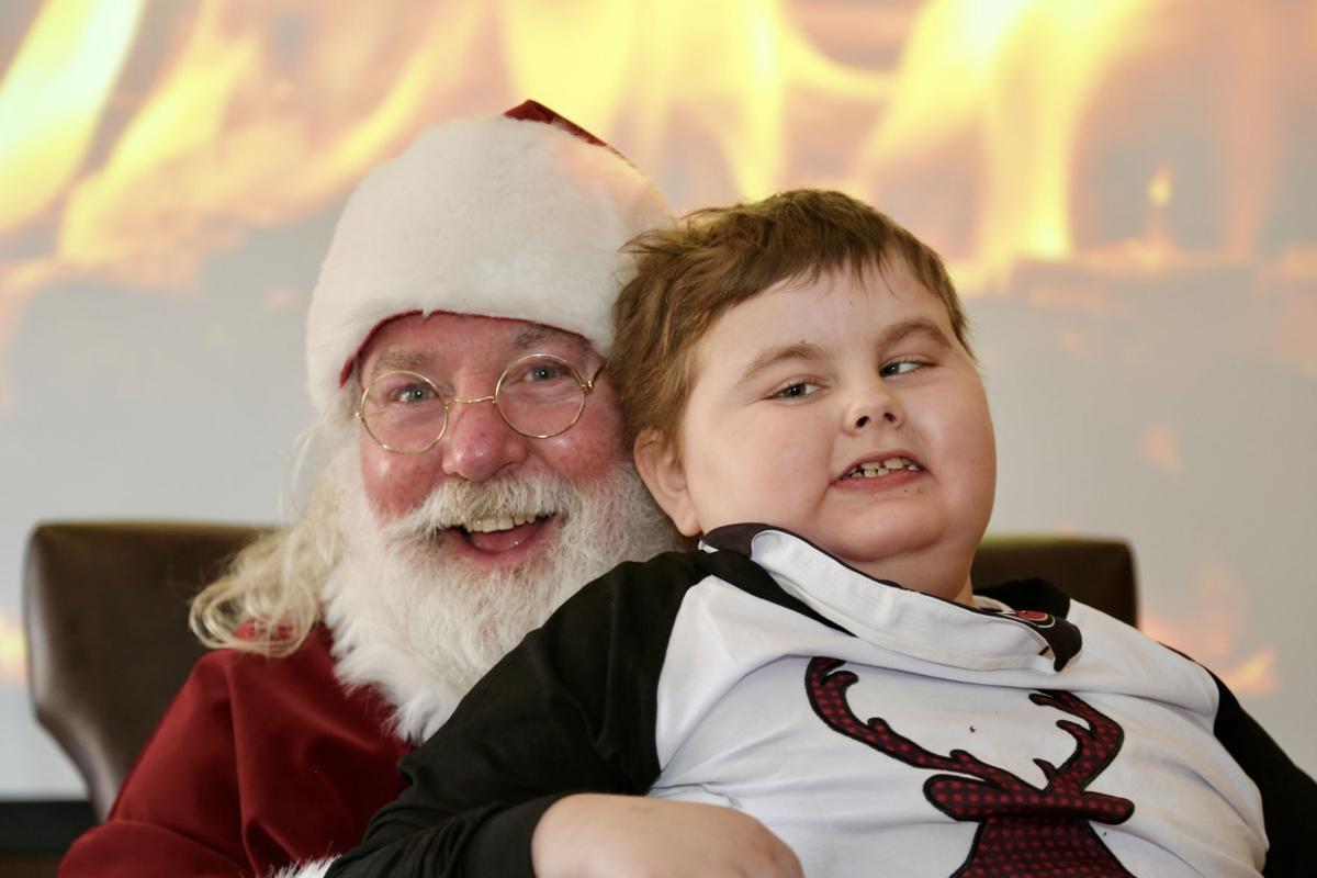 Jaycob with santa