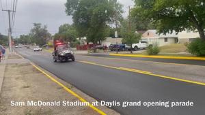 Watch the Sam McDonald Stadium at Daylis grand opening parade