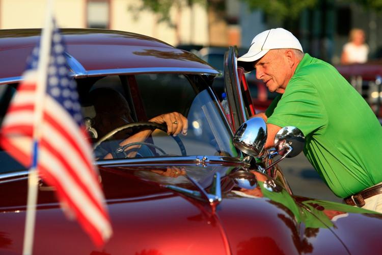 Cars of all kinds roll through downtown Billings for Burn the Point