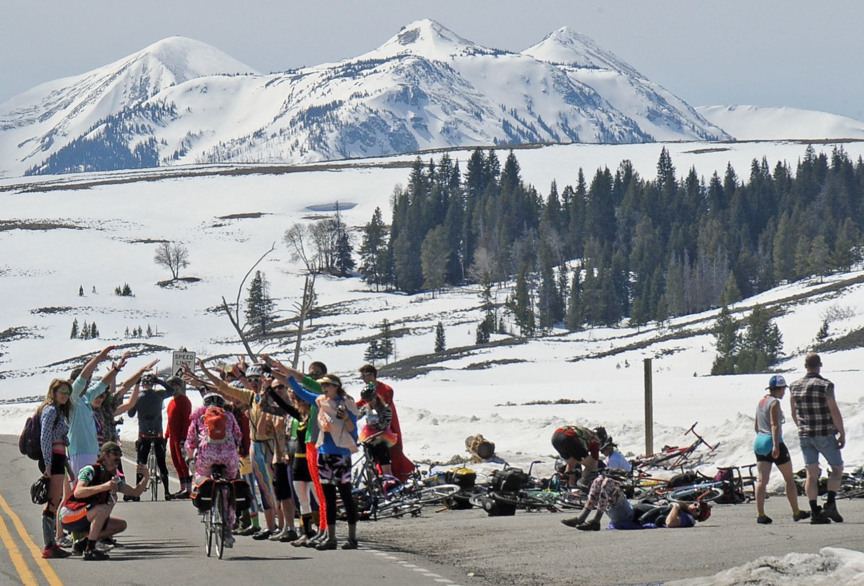 biking in yellowstone