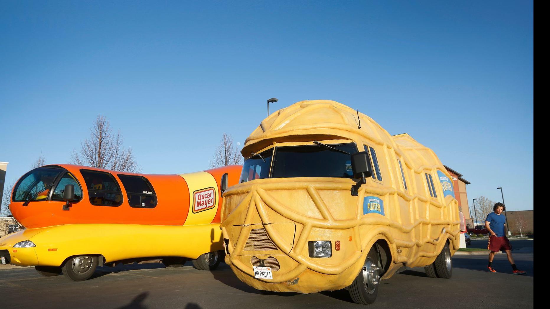 Photo Oscar Mayer Wienermobile And Planters Peanuts Nutmobile Meet In Billings Local News Billingsgazette Com