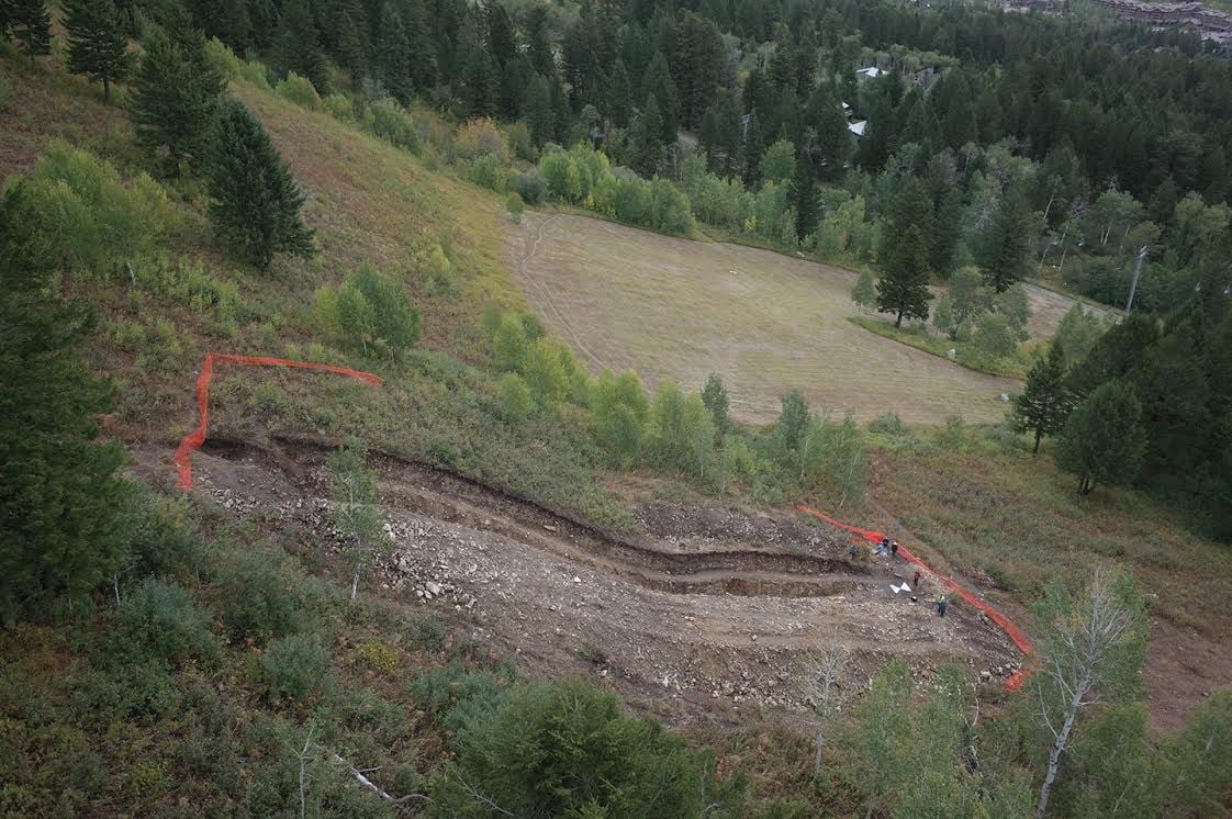 Trench across the Teton fault