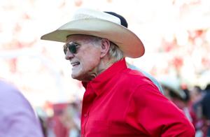 Sep 4, 2026; Norman, Oklahoma, USA;  NFL former player and analyst Terry Bradshaw before the game between the Oklahoma Sooners and UTEP Miners at Gaylord Family-Oklahoma Memorial Stadium. Mandatory Credit: Kevin Jairaj-Imagn Images
