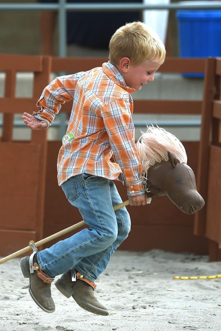 Kids compete in stick horse rodeo at MontanaFair