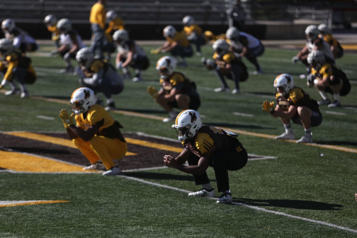UW football practice