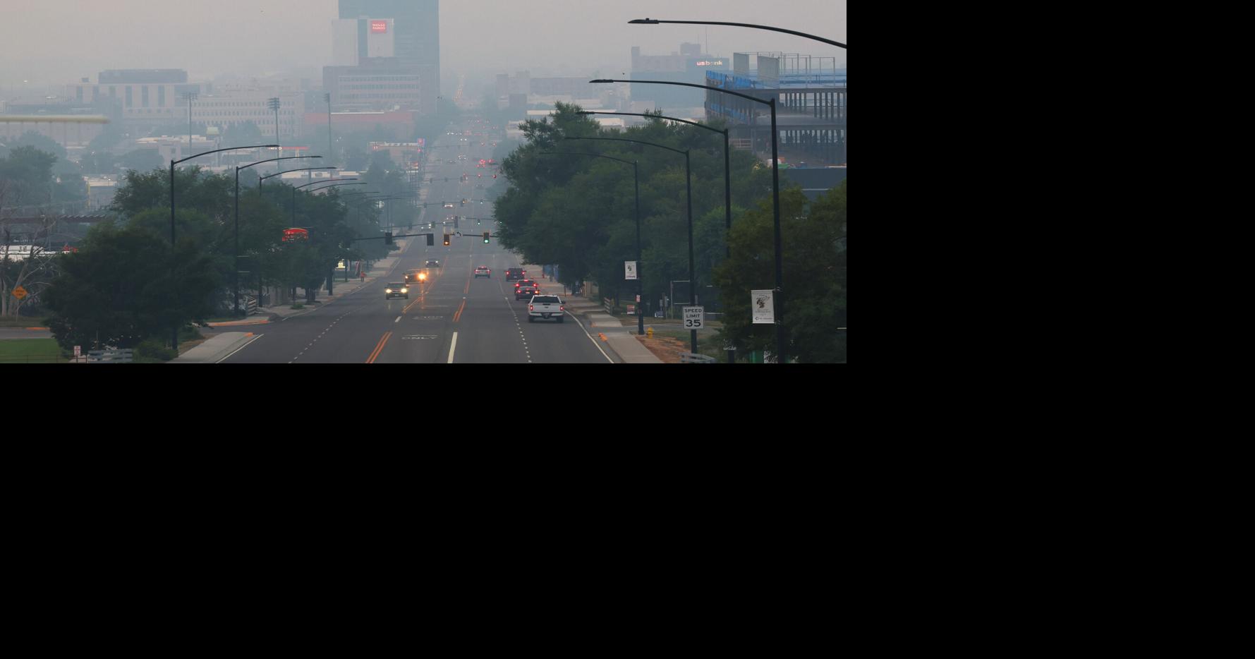 Regional wildfires coat Billings with smoke