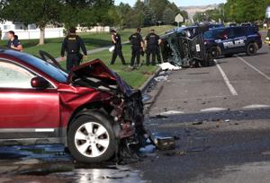 Photo: Police investigate Monad Road crash