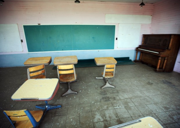 Snake Creek schoolroom