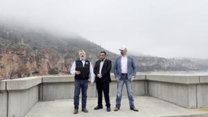 Rep. Troy Downing speaks at Yellowtail Dam
