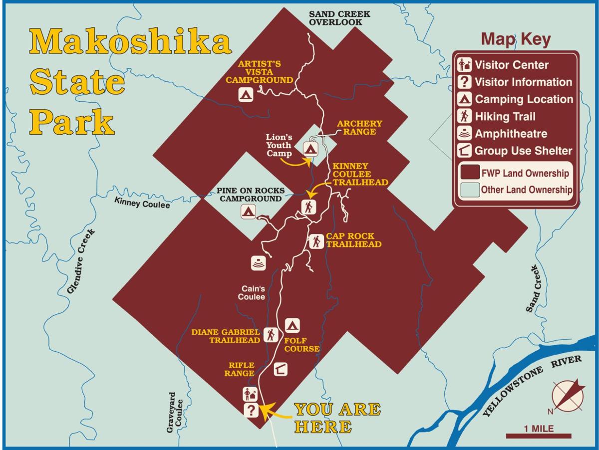 Makoshika State Park Map Map of Makoshika State Park | Outdoors | billingsgazette.com