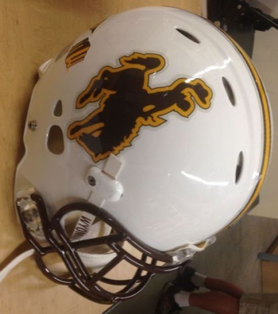 1979 university of wyoming football helmet Cowboys Riddell Speed Replica Full Size Based on one of the most popular on Wyoming Cowboys Football Uniform History