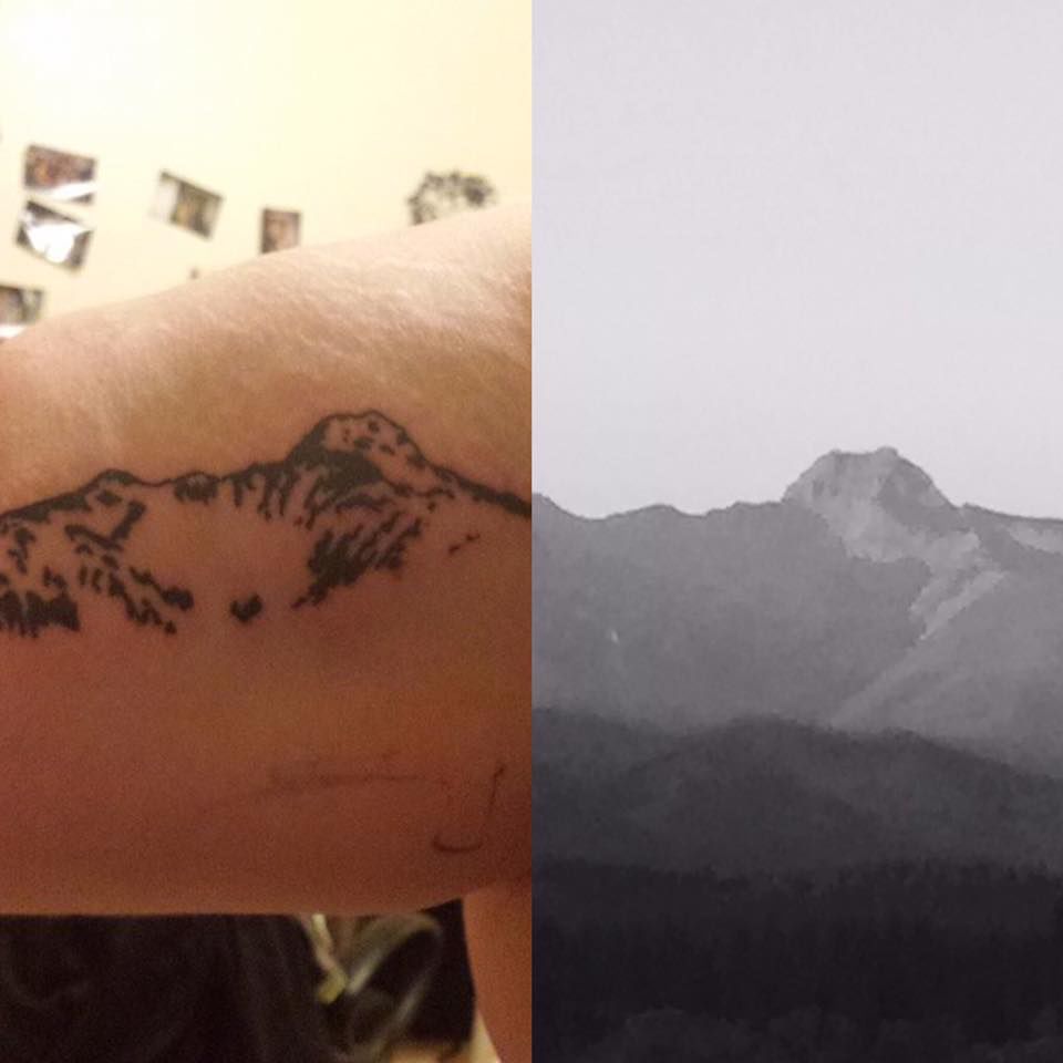 Wild Montana Tattoos of mountains and lakes