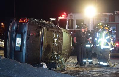 Airport road crash
