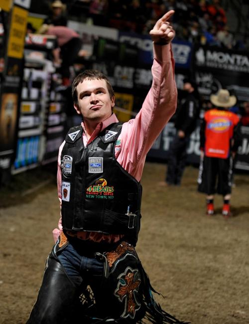 Matt Triplett celebrates
