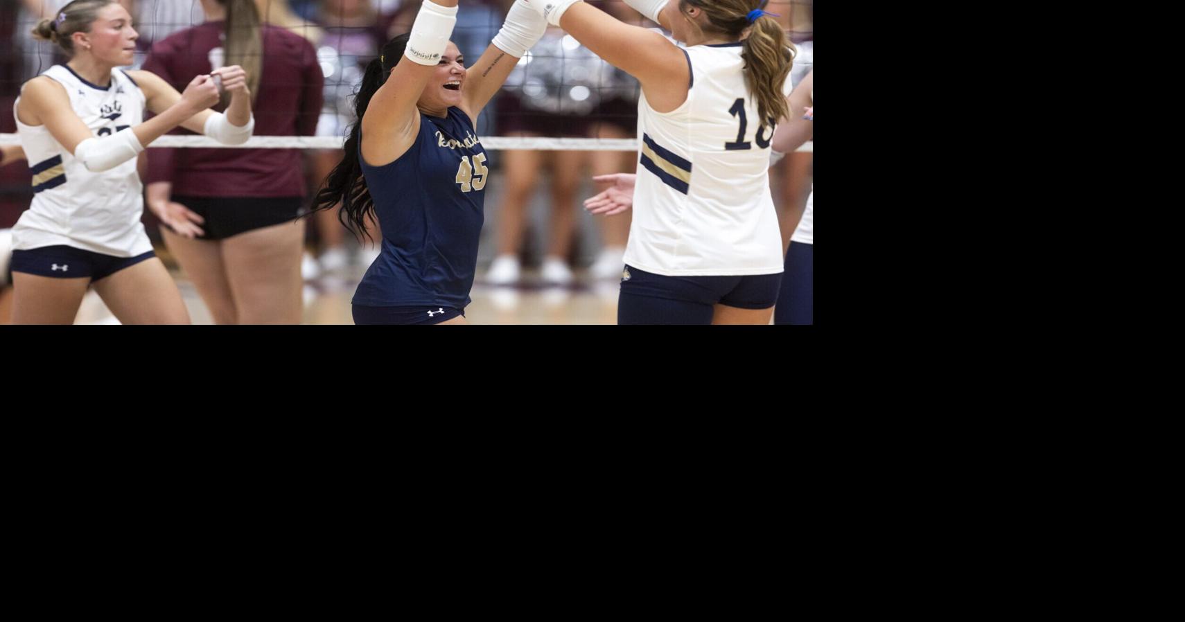 Coverage image for: Montana State volleyball bounces back from set-one loss to beat Grizzlies