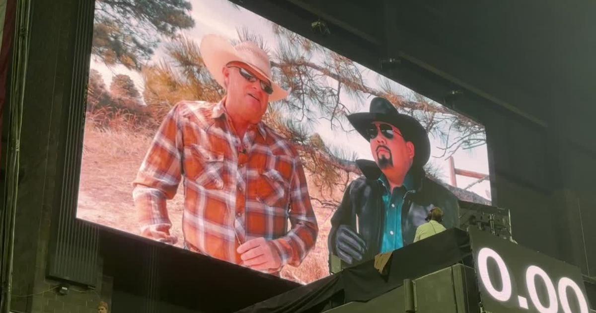 Flink Rasmusin Flint Rasmussen spoofs Yellowstone during Sunday PBR event in Billings