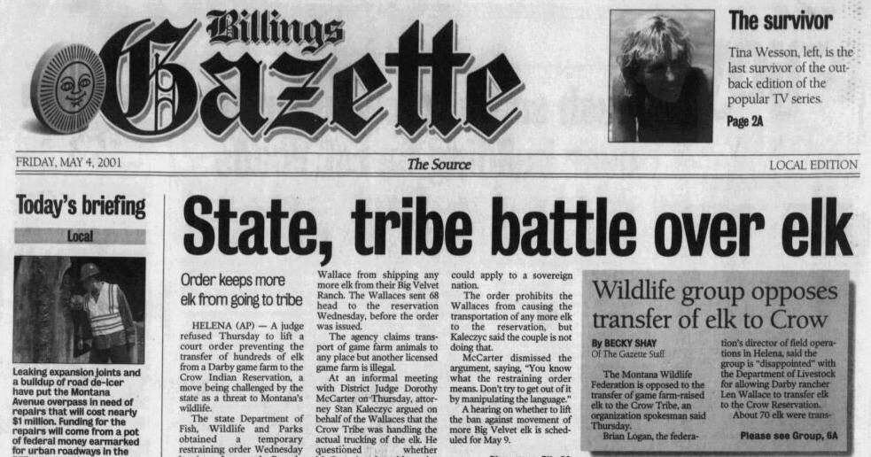 On this day 50, 25 years ago: Critical shortage of mobile home space, state and tribes battle over elk