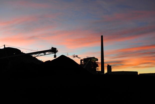 Sunrise over the Corette plant