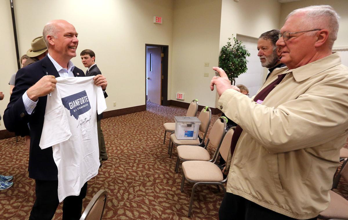 Greg Gianforte stumps in Hamilton