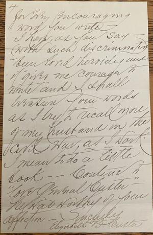 Custer letter