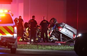 Photo: Firefighters extricate crash victim in Billings Heights