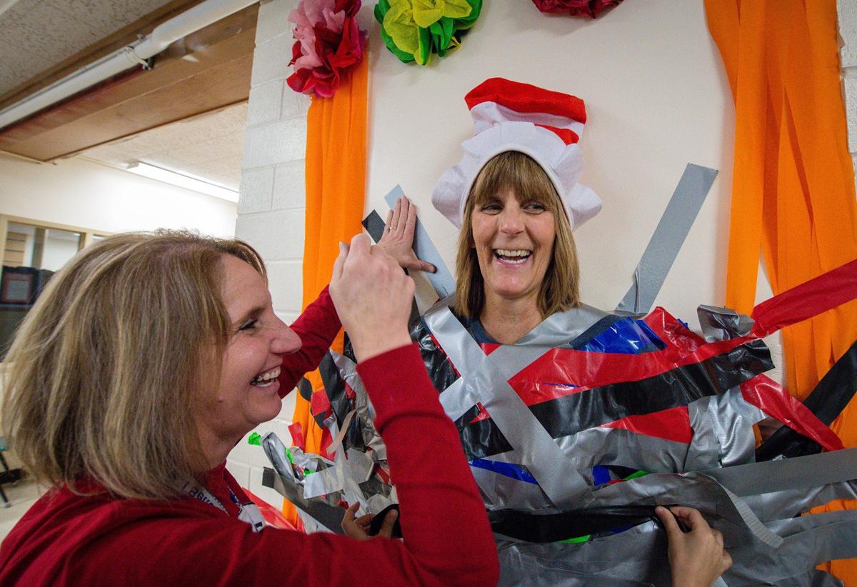 Billings Elementary Students Cash In On Fundraising Reward By Duct Taping Principal To A Wall Local News Billingsgazette Com