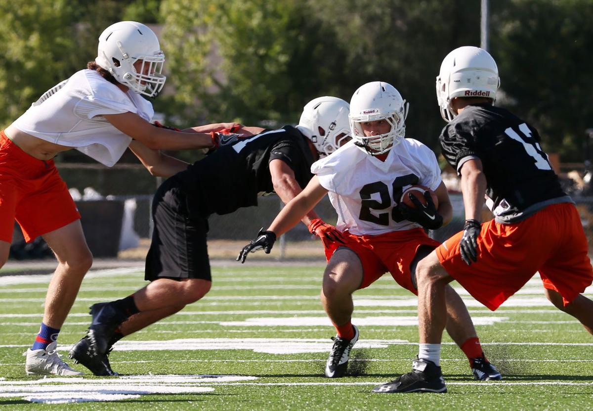 Photos First day of Senior High football practice High School Football