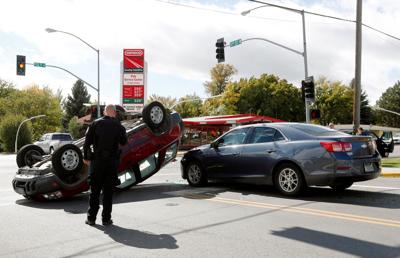 billings traffic crash rollover west snarls end billingsgazette