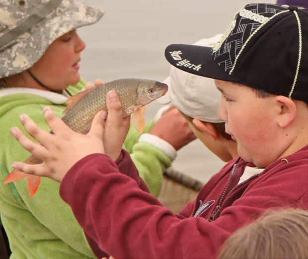 Students learn about fishing at Lake Elmo Local