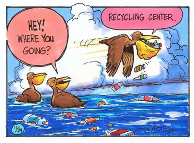Stinky ocean plastics attract seabirds looking for meal