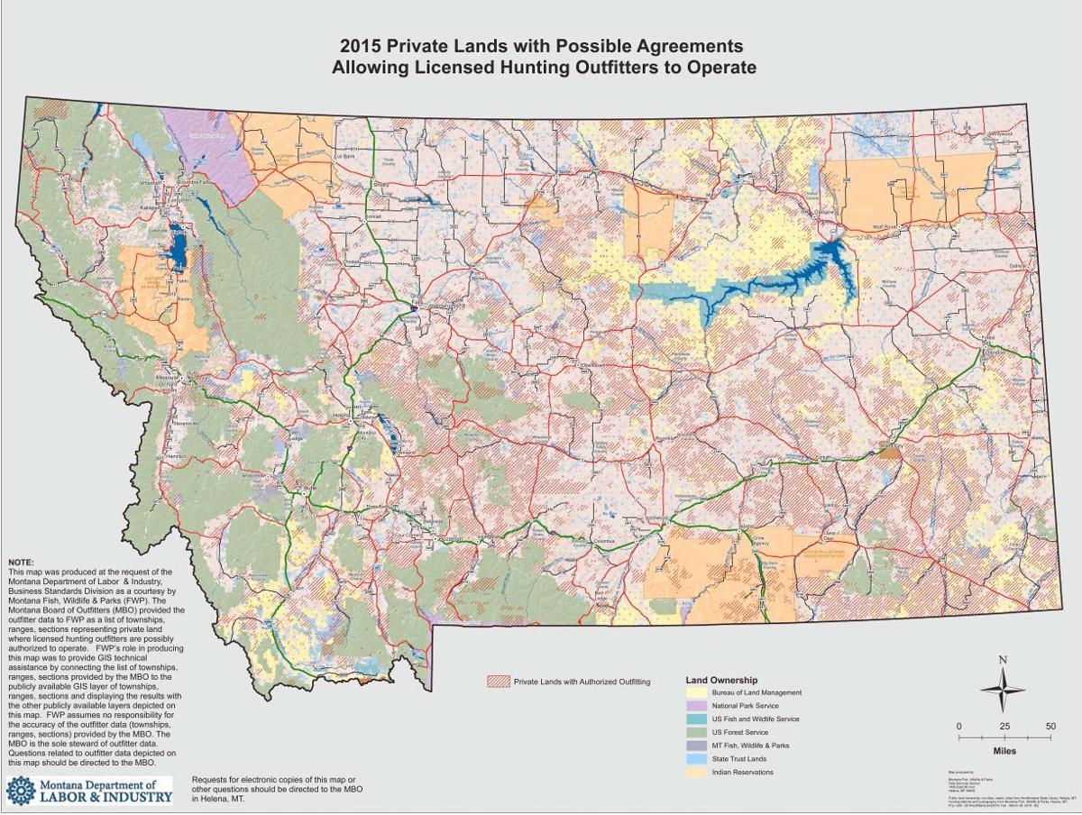 Montana State Trust Lands Map Montana Outfitted Lands Map Sparks Controversy | Outdoors |  Billingsgazette.com