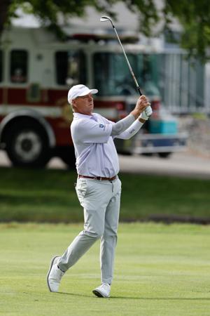 Dicky Pride finished at the top of the leader board with a -9 at the first round of the 2026 Dick's Sporting Good Open at