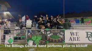 Billings Central's band provided entertainment on Friday night