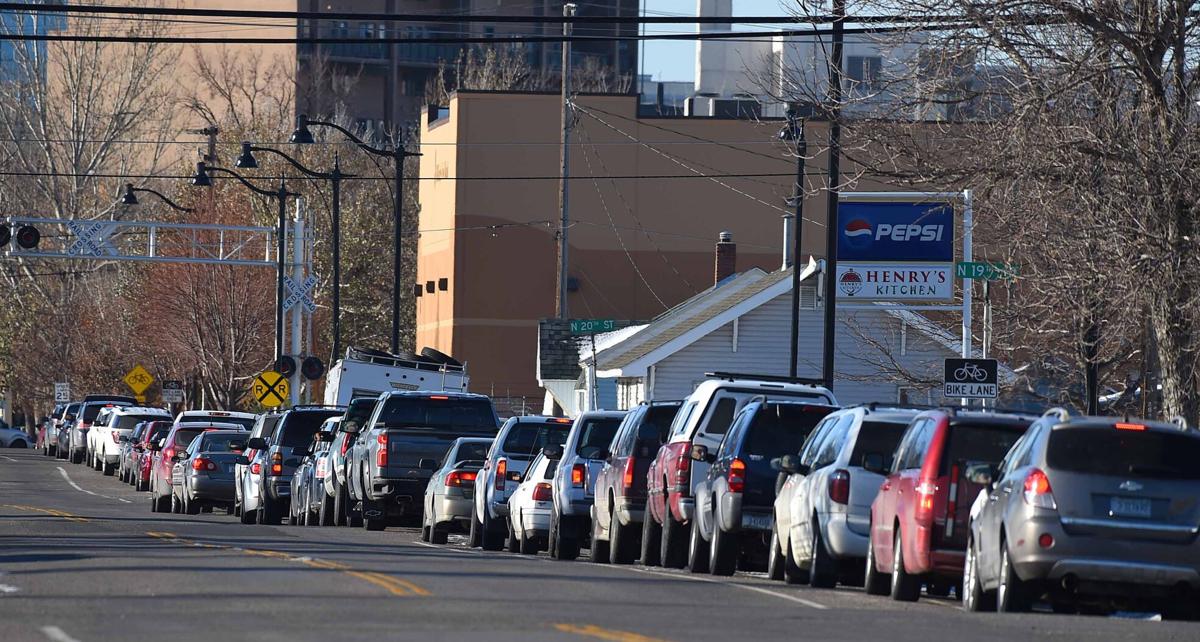 Food Bank line