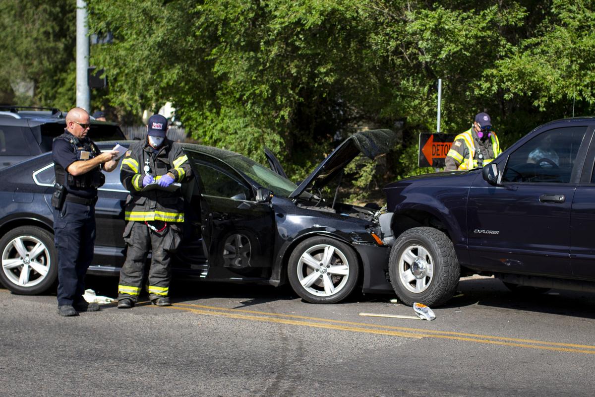 Threevehicle crash sends 1 to hospital, closes Jackson Street Local